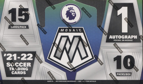 *LAST BOX* 2021-22 Panini Mosaic Premier League Hobby Soccer, Box
