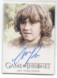 2022 Art Parkinson as Rickon Stark Rittenhouse Game of Thrones The Complete Series Volume 2 FULL BLEED AUTO AUTOGRAPH #NNO