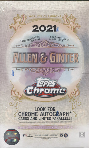 2021 Topps Allen & Ginter Chrome Hobby Baseball, Box