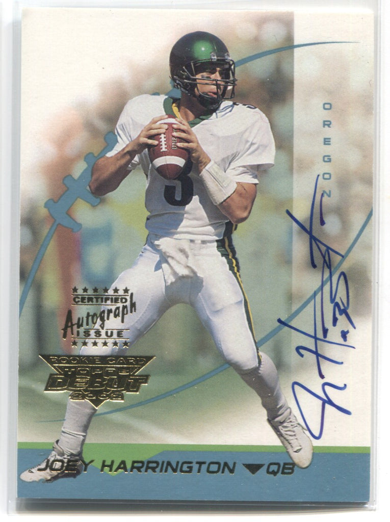 2002 Joey Harrington Topps Debut ROOKIE AUTO AUTOGRAPH 1336/1499 RC #1