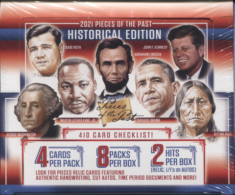 2021 Super Brk Pieces of the Past Historical Edition Hobby, Box