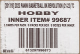 2021-22 Panini Revolution Basketball Hobby, 8 Box Inner Case