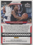 2020-21 Kawhi Leonard Panini Prizm RED 035/299 #209 Los Angeles Clippers