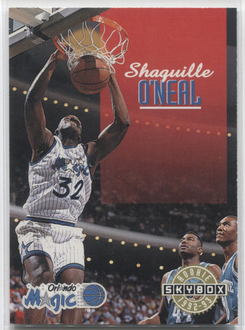 1992-93 Shaquille O'Neal SkyBox ROOKIE RC SP Orlando Magic #382