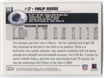 2004 Philip Rivers Topps ROOKIE RC #375 San Diego Chargers 2