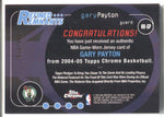 2004-05 Gary Payton Topps Chrome REFINED RELICS JERSEY 013/500 #RR-GP Boston Celtics