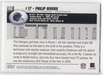 2004 Philip Rivers Topps ROOKIE RC #375 San Diego Chargers 3