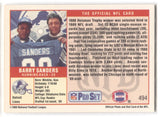 1989 Barry Sanders Pro Set ROOKIE RC #494 Detroit Lions HOF 8