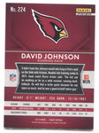 2015 David Johnson Panini Prizm RED ROOKIE RC #224 Arizona Cardinals
