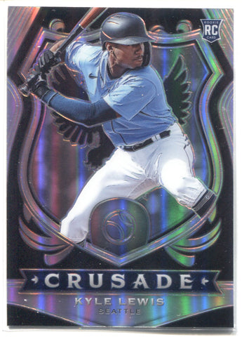 2020 Kyle Lewis Panini Chronicles HOLO SILVER CRUSADE ROOKIE RC #18 Seattle Mariners