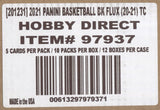 2020-21 Panini Flux Hobby Basketball, 12 Box Case