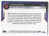 2022 Matthew Liberatore Topps Now CALL UP COLLECTS 1ST CAREER WIN IN SCORELESS START #252 St. Louis Cardinals 3