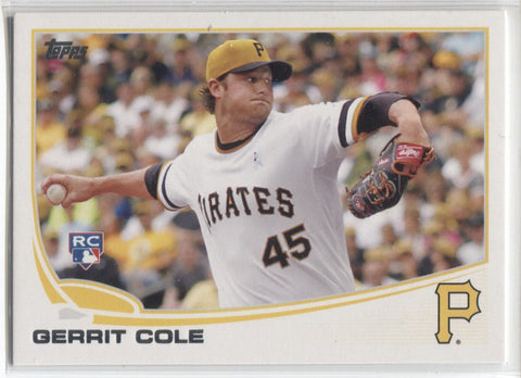 2013 Gerrit Cole Topps Update ROOKIE RC #US150A Pittsburgh Pirates 11