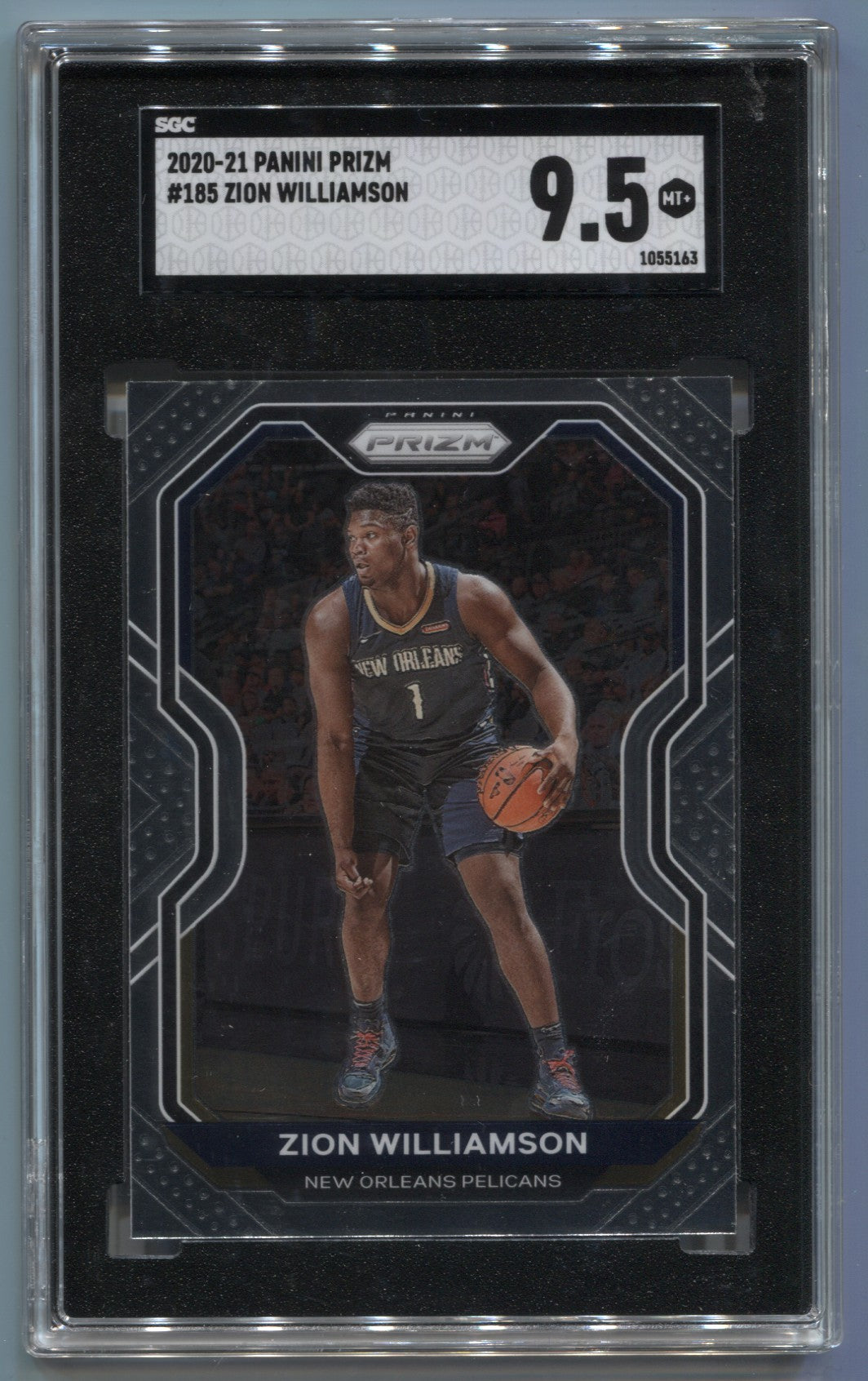 2020-21 Zion Williamson Panini Prizm SGC 9.5 #185 New Orleans Pelicans