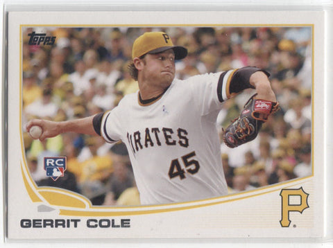 2013 Gerrit Cole Topps Update ROOKIE RC #US150A Pittsburgh Pirates 13