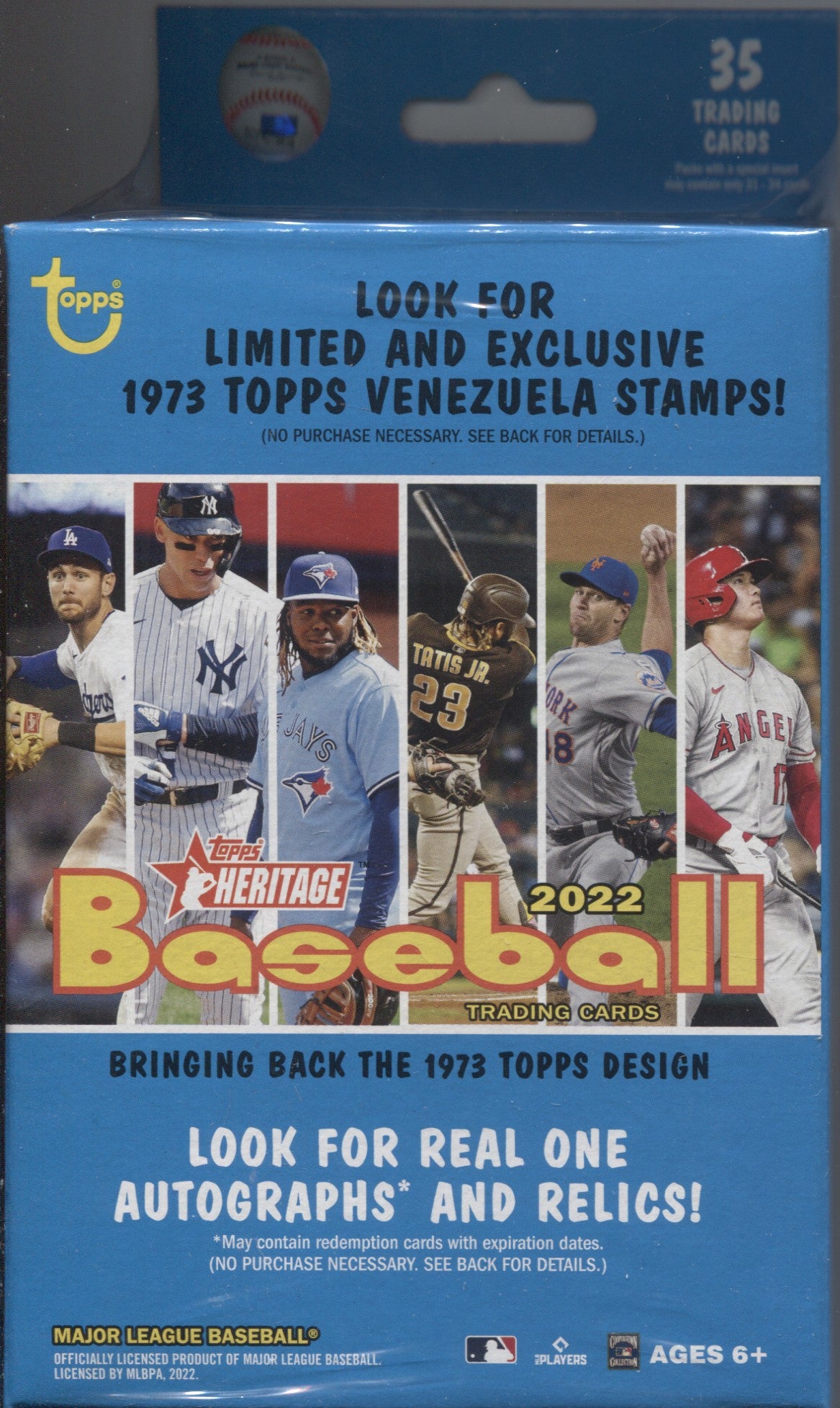 2022 Topps Heritage Baseball Hanger Box