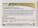 2013 Gerrit Cole Topps Update ROOKIE RC #US150A Pittsburgh Pirates 12