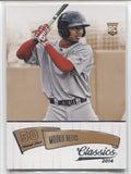 2014 Mookie Betts Panini Classics ROOKIE RC #169 Boston Red Sox 25