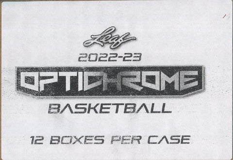*HOLIDAY MANIA* 2022-23 Leaf Optichrome Basketball Hobby, 12 Box Case