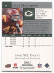 2009 Clay Matthews Upper Deck ROOKIE EXCLUSIVES STAR RC #98 Green Bay Packers