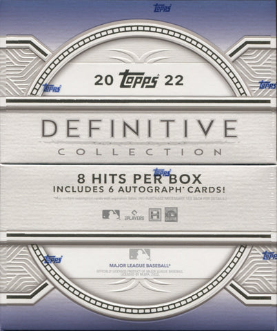 2022 Topps Definitive Baseball Hobby, Box