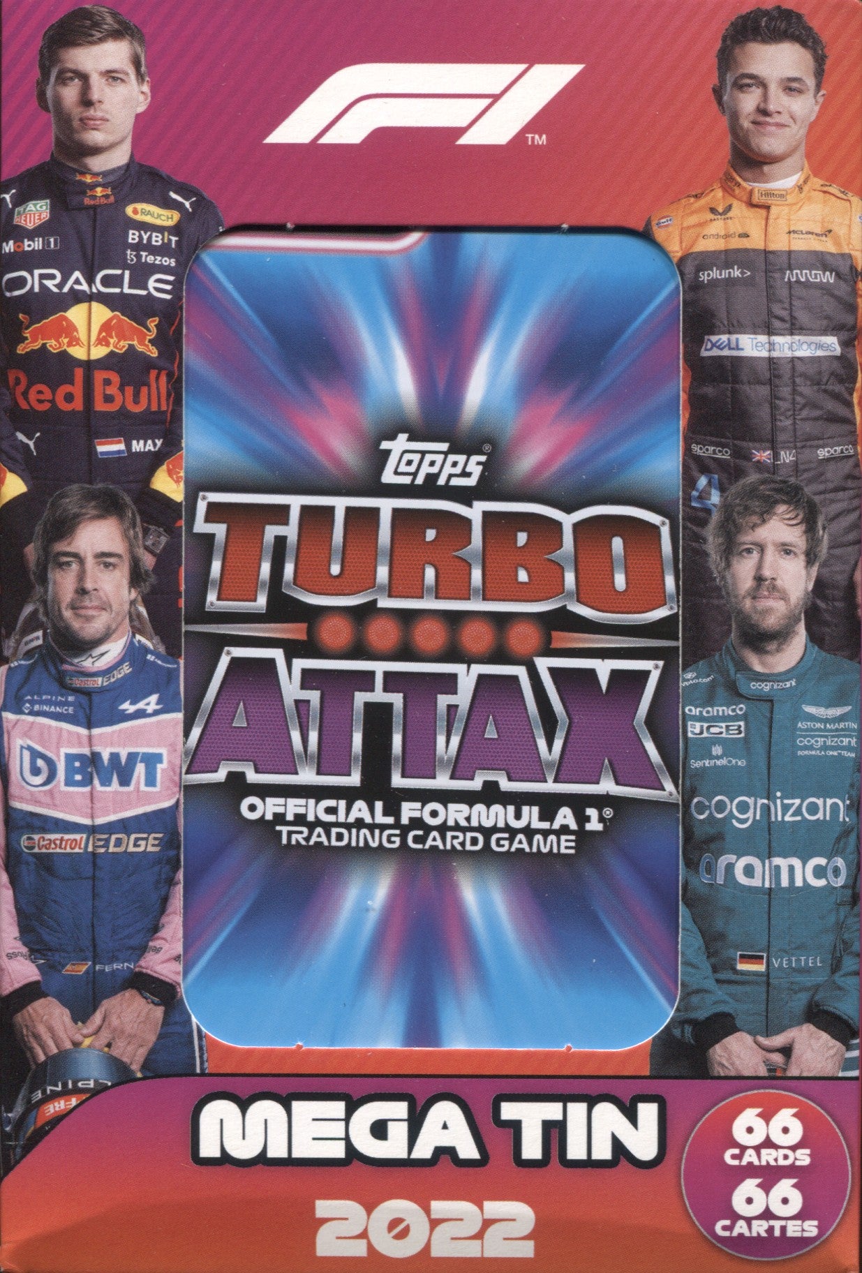 2022 Topps Formula 1 F1 Turbo Attax, Mega Tin