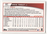 2013 Mike Trout Topps ROOKIE CUP SLIDING #27.1 Anaheim Angels 1