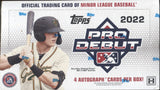 *LAST CASE* 2022 Topps Pro Debut Baseball Hobby, 12 Box Case