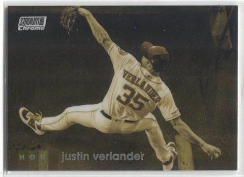 2020 Justin Verlander Topps Stadium Club Chrome INSERT GOLD MINTED Houston Astros #227