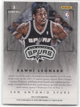 2012-13 Kawhi Leonard Panini Elite ROOKIE ELITE SERIES #3 San Antonio Spurs 2
