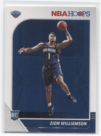 2019-20 Zion Williamson Panini Hoops ROOKIE RC #258 New Orleans Pelicans 3