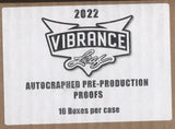 2022 Leaf Vibrance Autographed Pre-Production Proof Multi-Sport, 10 Box Case