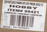 *LAST CASE* 2022 Panini Prizm UFC Hobby, 12 Box Case