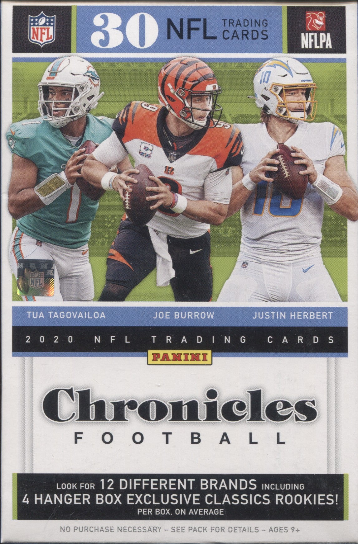 NFL Panini 2021 Contenders Football Trading Card HANGER Box (30 Cards) 