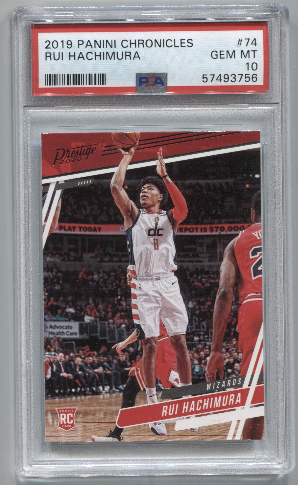 2019-20 Rui Hachimura Panini Chronicles Prestige ROOKIE RC PSA 10 #74