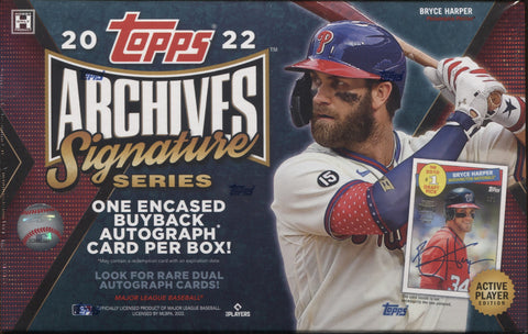 2022 Topps Archives Signature Series Active Player Edition Baseball, Box