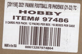 2021 Panini Phoenix Hobby Football, 16 Box Case