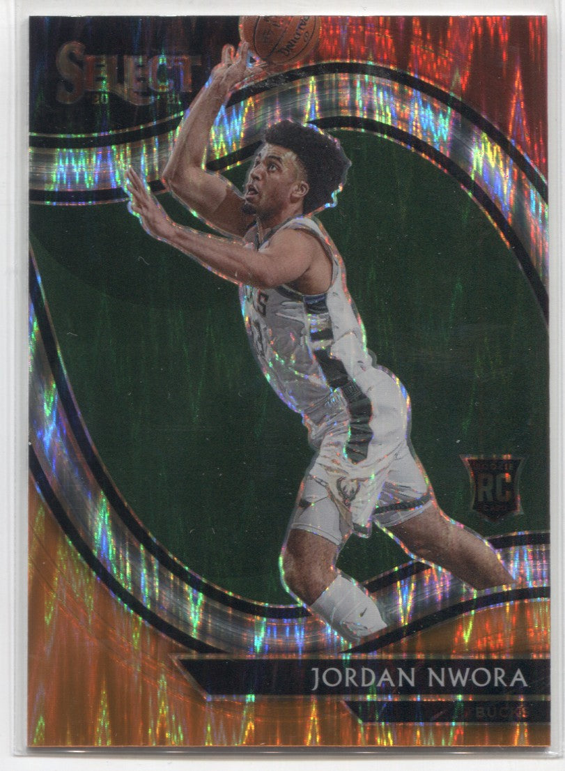 2020-21 Contenders Draft Basketball Jordan Nwora Milwaukee Bucks Draft  Class Red