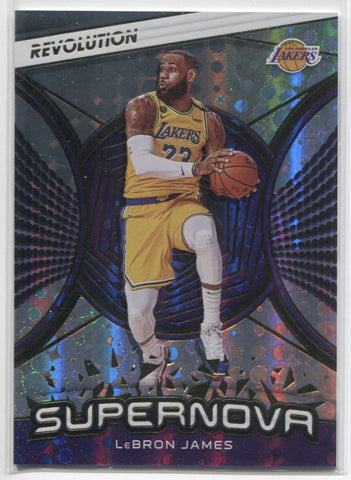 LEBRON JAMES CARD GOLD FOIL SP LAKERS JERSEY #23 MIAMI HEAT #6 INSERT  AUTHENTIC