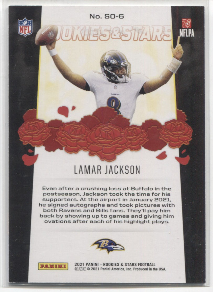 Lamar Jackson – Baltimore Ravens 2021 Panini Contenders Winning Ticket –